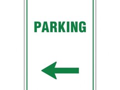 PARKING LEFT SIGN