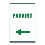 PARKING LEFT SIGN